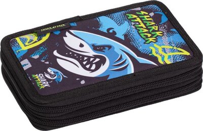Tolltartó, 2 emeletes, cipzáras, LIZZYSULI, "Shark Attack"