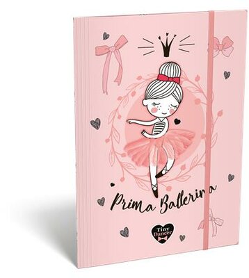Gumis mappa, karton, A4, LIZZYSULI, "Tiny Dancer, Lovely Ballerina"