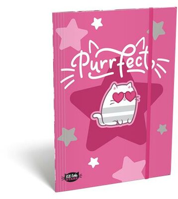 Gumis mappa, karton, A5, LIZZYSULI, "Kit tok Stars Purrfect"