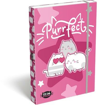 Füzetbox, A4, LIZZYSULI, "Kit tok Stars Purrfect"