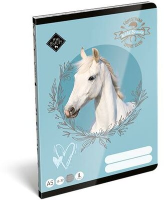 Füzet, tűzött, A5, vonalas, 32 lap, 2. osztály, LIZZYSULI, "Wild Beauty, Sport Club","16-32"