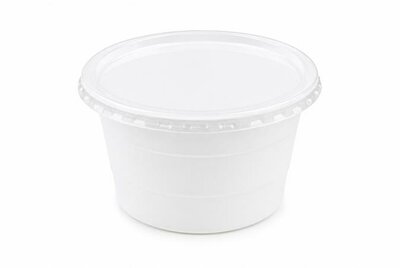 Műanyag gulyás tányér, tetőzhető, 750 ml, 50 db, fehér, (50 db)