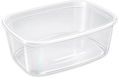 Műanyag tál, tetőzhető, 750 ml, 50 db "Svéd", (50 db)