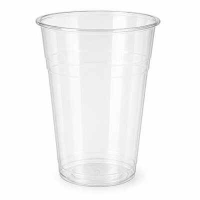 Műanyag pohár, 5 dl, 50 db, víztiszta, (50 db)