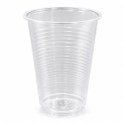 Műanyag pohár, 2 dl, 100 db, átlátszó, (100 db)