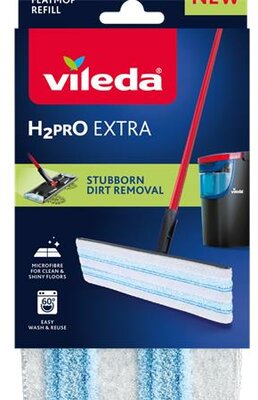 Lapos felmosó utántöltő, VILEDA "H2PrO", kék-fehér