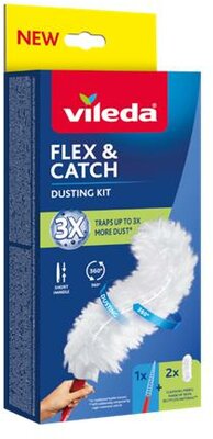 Portörlő szett, rövid nyelű, VILEDA "Flex&Catch"