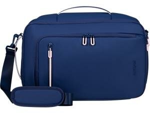 Utazótáska, kabin méret, 21l, 3 in 1, AMERICAN TOURISTER "Puffypop", tengerészkék