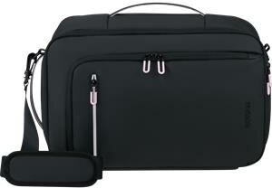 Utazótáska, kabin méret, 21l, 3 in 1, AMERICAN TOURISTER "Puffypop", fekete
