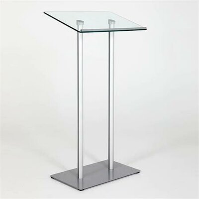 Előadói pulpitus, üveg fedlap, 111 cm