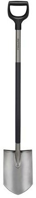 Ásó, hegyes, FISKARS "Ergonomic™", szürke