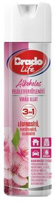 Felületfertőtlenítő és légfrissítő spray, 300 ml, BRADOLIFE, virág