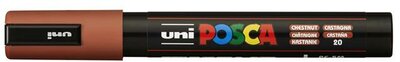 Dekormarker, 1,8-2,5 mm, UNI "Posca PC-5M", gesztenyebarna