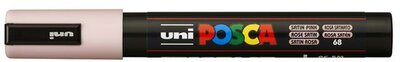Dekormarker, 1,8-2,5 mm, UNI "Posca PC-5M", szatén rózsaszín