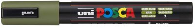 Dekormarker, 1,8-2,5 mm, UNI "Posca PC-5M", khaki