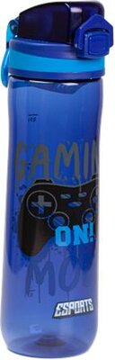 Kulacs, 600 ml, LIZZYSULI, Esports Gamer on duty, fekete
