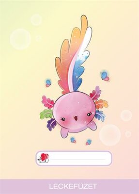 Füzet, tűzött, A5, lecke, 32 lap, ICO "Süni", axolotl