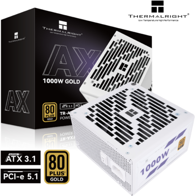 Thermalright - ATX desktop tápegység 1000W 80+ Gold BOX - TR-AX 1000-W