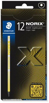 Grafitceruza, HB, STAEDTLER "Norix® 181", sárga, (12 db)