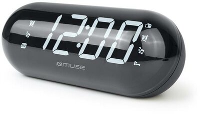 Rádió, órás, jumbo kijelző, MUSE, "M-19GL", fekete