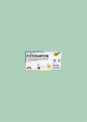 Dekorkarton, 2 oldalas, 50x70 cm, 300 g, 10 lap, FOLIA, menta, (10 lap)