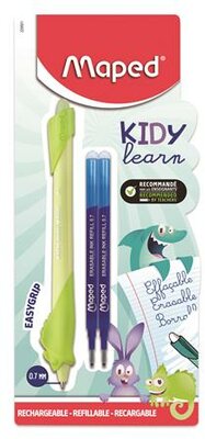 Írástanuló rollertoll, utántöltővel, 0,7 mm, radírozható, MAPED "KIDY Learn MAGIC", vegyes minták