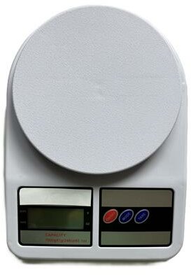 Konyhai mérleg, digitális, 7 kg terhelhetőség, fehér