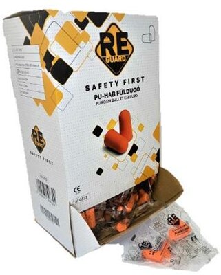 Füldugó, PU hab, 200 pár, narancssárga, (200 pár)