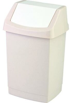 Billenős szemetes, 15 l, CURVER "Click-It", szavanna