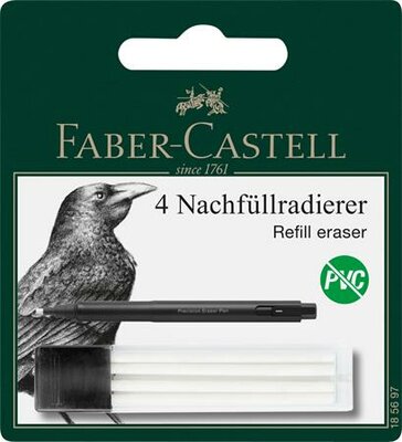 Pótbél precíziós radírstifthez, 4 darabos, FABER-CASTELL, (4 db)