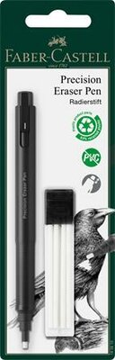 Radírstift, precíziós, 4 db pótbéllel, FABER-CASTELL, (5 db)