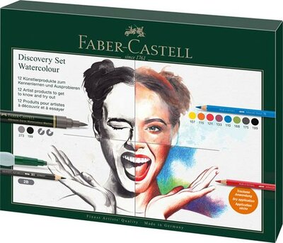Készlet akvarell technikához, FABER-CASTELL "Discovery Set Albrecht Dürer", 12 db-os szett, (12 db)
