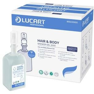 Tusfürdő és sampon, 1 l, LUCART "Hair&Body", gingko bilobával