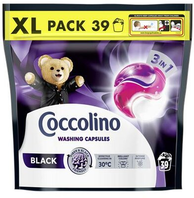 Mosókapszula, 39 db, COCCOLINO "3in1 Black", (39 db)