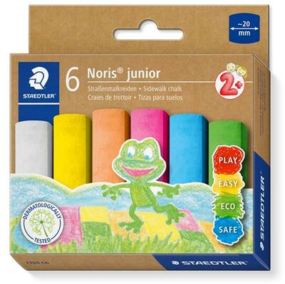 Aszfaltkréta, jumbo, STAEDTLER "Noris® Junior 2365", 6 szín, (6 db)