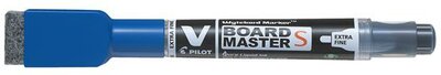 Táblamarker, törlőkupakkal, 1,3 mm, EF, kúpos, PILOT "V-Board Master S", kék