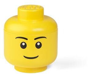 Tárolódoboz, fej, kicsi, LEGO, Boy
