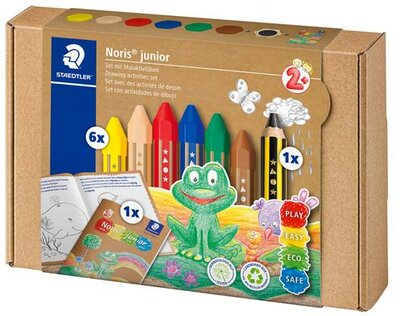 Vegyes színező készlet, STAEDTLER "Noris® junior 61 C1", (8 db)