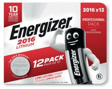 Gombelem, CR2016, 12 db, ENERGIZER, (12 db)