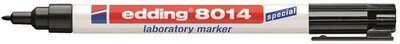 Laboratóriumi marker, 1 mm, kúpos, EDDING "8014", fekete