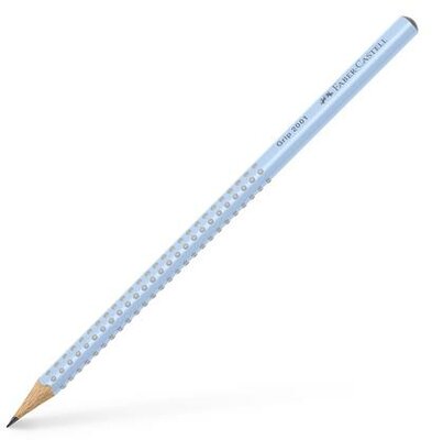 Grafitceruza, B, háromszögletű, FABER-CASTELL "Grip 2001", égkék