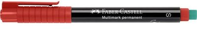 Alkoholos marker, OHP, 0,4 mm, FABER-CASTELL "Multimark 1523", piros