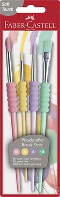 Ecsetkészlet, no. 4-8-10-12, FABER-CASTELL, (4 db)