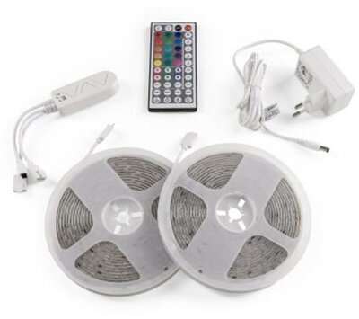 LED szalag, 2x5m, 300 LED, 22W, RGB, AVIDE, (2 db)