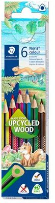 Színes ceruza készlet, háromszögletű, STAEDTLER "Noris Colour 187", 6 különböző szín, (6 db)