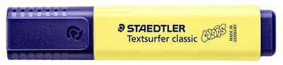Szövegkiemelő, 1-5 mm, STAEDTLER "Textsurfer Classic Pastel 364 C", sárga