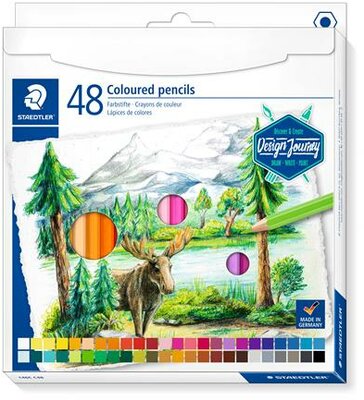 Színes ceruza készlet, hatszögletű, STAEDTLER "146C", 48 különböző szín, (48 db)