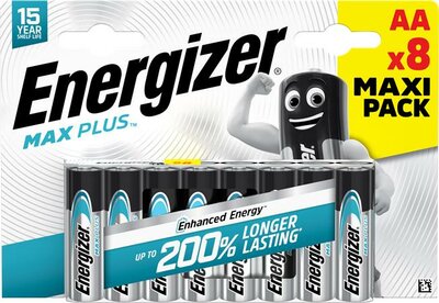 Elem, AA ceruza, 8 db, ENERGIZER "Max Plus", (8 db)