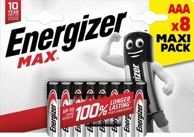 Elem, AAA mikro, 8 db, ENERGIZER "Max", (8 db)