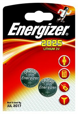 Gombelem, CR2025, 2 db, ENERGIZER, (2 db)